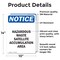 Signmission Hazardous Waste Satellite Accumulation OSHA Notice Sign, Vinyl Decal, 10in W x 14in L, 2PK OS-2PACK-NS-D-1014-V-13338 - alternate 5